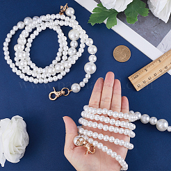 Plastic Imitation Pearl Beaded Crossbody Mobile Phone Case Chain&nbsp;FIND-WH0126-245
