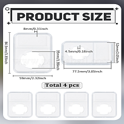 4Pcs Plastic Coin Storage Box&nbsp;AJEW-LP0003-11B