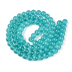 Transparent Glass Imitation Cat Eye Beads Strands&nbsp;GLAA-Q110-01C-07