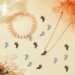 120Pcs 2 Colors Tibetan Style Alloy Pendants&nbsp;TIBE-DC0001-05