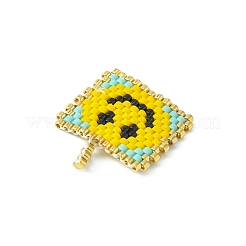 Handmade MIYUKI Japanese Seed Loom Pattern Seed Beads&nbsp;PALLOY-MZ00122-02