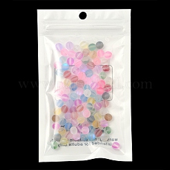 Transparent Frosted Glass Beads&nbsp;FGLA-YW0001-02A