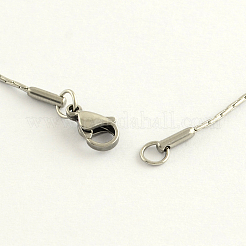 Tarnish Resistant 304 Stainless Steel Chain Necklaces&nbsp;NJEW-R223-12