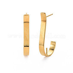 Brass Stud Earring Findings&nbsp;KK-S364-041