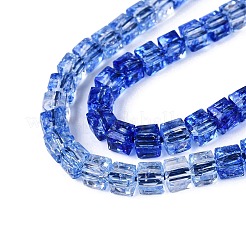 Crackle Transparent Glass Beads Strands&nbsp;GLAA-N062-4mm-03