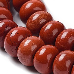 Natural Red Jasper Beads Strands&nbsp;G-F347-8x5mm-01