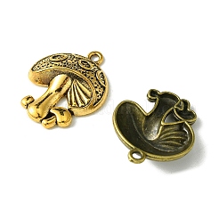 30Pcs 6 Styles Tibetan Style Alloy Mushroom Pendants&nbsp;TIBE-FS0001-14