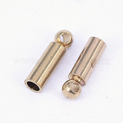 Brass Cord Ends&nbsp;KK-F713-31C