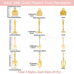 80Pcs 4 Style Alloy Charms&nbsp;FIND-BBC0004-24