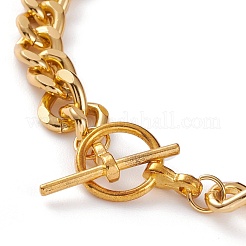 Aluminium Twisted Chain Curb Chain Anklets&nbsp;AJEW-AN00378
