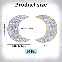 Resin Rhinestone Hotfix Rhinestone Iron on/Sew on Cloth Patches&nbsp;DIY-WH20063-030E