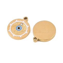 304 Stainless Steel Enamel Pendants&nbsp;STAS-Z190-06G-03