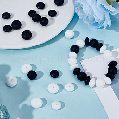 120Pcs 6 Styles Food Grade Eco-Friendly Silicone Abacus Beads&nbsp;FIND-SC0013-70