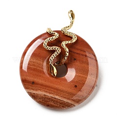 Natural Red Jasper Pendants&nbsp;G-E088-01G-01