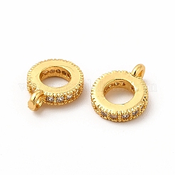Brass Rhinestone Tube Bails&nbsp;KK-A178-02G