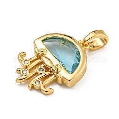 Rack Plating Glass Pendants&nbsp;KK-U035-14G