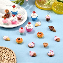 20Pcs 10 Styles Opaque Resin Pendants&nbsp;RESI-YW0004-07