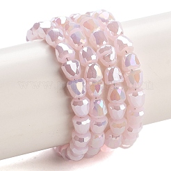 Electroplate Glass Beads Strands&nbsp;EGLA-D030-J4mm-B03