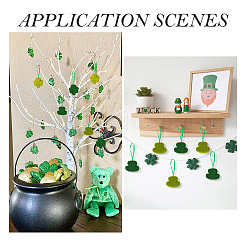 20Pcs 4 Styles Saint Patrick's Day Foam Pendant Decorations&nbsp;FIND-TA0010-96A