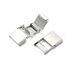 201 Stainless Steel Watch Band Clasps&nbsp;STAS-K252-14B-P