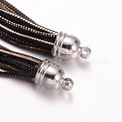 Brass Snake Chain Tassel Big Pendants&nbsp;KK-O092-10