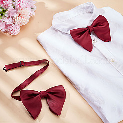 Adjustable Polyester Bow Ties for Bridegroom&nbsp;AJEW-WH0248-768B
