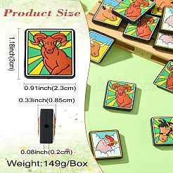 20Pcs 4 Colors Tarot Silicone Beads&nbsp;SIL-CJ0002-81