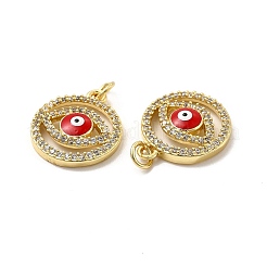 Brass Micro Pave Cubic Zirconia Pendants&nbsp;KK-E068-VB282-2