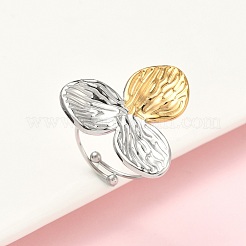 304 Stainless Steel Cuff Rings&nbsp;RJEW-D338-03A-GP