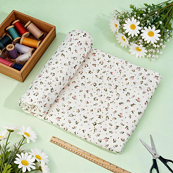 Flower Pattern Cotton Fabric&nbsp;DIY-WH0504-985B