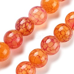 Natural Dragon Veins Agate Beads Strands&nbsp;G-A261-A01-14mm
