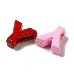 Alloy Spray Paint Slide Charms&nbsp;LS-PALLOY-TAC0018-03-Y