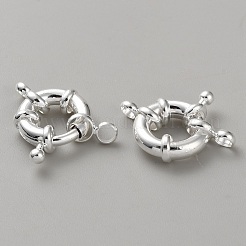 Brass Spring Ring Clasps&nbsp;KK-WH20010-003C-S