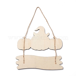 Halloween Wooden Door Wall Hanging Decorations&nbsp;HJEW-K040-01A