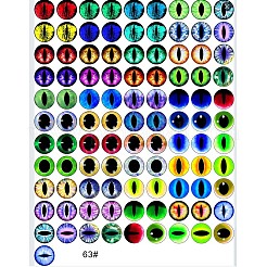 Printed Transparent Glass Cabochons&nbsp;GL-CBAA22A-13