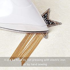 Sparkling Rhinestone Hotfix Rhinestone Iron on Patches&nbsp;DIY-FG0001-39