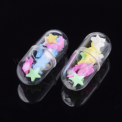 Openable Transparent Plastic Capsule Container&nbsp;KY-S159-03F