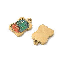 304 Stainless Steel Enamel Pendants&nbsp;STAS-I351-12G