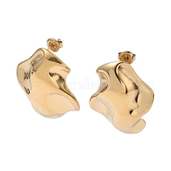 304 Stainless Steel Nuggets Stud Earrings&nbsp;EJEW-K268-73G