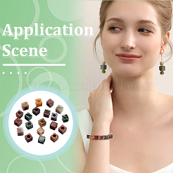 20Pcs Natural India Agate Gemstone European Beads&nbsp;G-NB0005-89A
