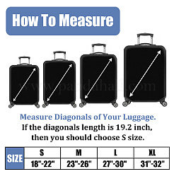 Carbon Fiber Luggage Cover&nbsp;AJEW-WH0596-801A