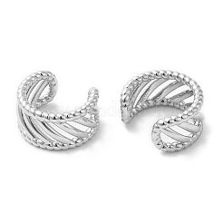 Rack Plating Brass Hollow Cuff Earrings for Women&nbsp;EJEW-D059-24P