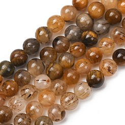 Natural Tiger Quartz Beads Strands&nbsp;GG-NH0013-A01-6mm