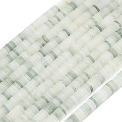 Natural Tianshan Cui Quartzite Beads Strands&nbsp;G-P575-B15-6x1mm
