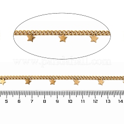 Ion Plating(IP) 304 Stainless Steel Curb Chains&nbsp;CHS-G041-02G-01