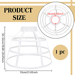 Polyester & Steel 3 Hoops Petticoat&nbsp;DIY-WH0899-819B