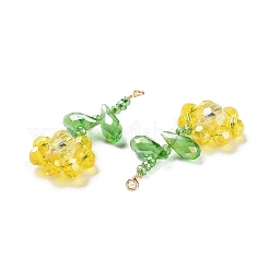 Glass Beaded Pendants&nbsp;GLAA-C028-06C