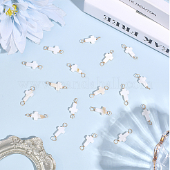 32Pcs Natural Freshwater Shell Connector Charms&nbsp;FIND-ME0004-28G