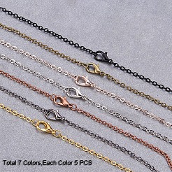 Brass Cable Chains Necklace Making&nbsp;MAK-PH0002-08