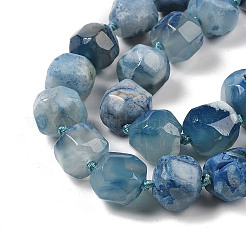 Natural Blue Cherry Blossom Agate Beads Strands&nbsp;G-NH0010-J02-01B
